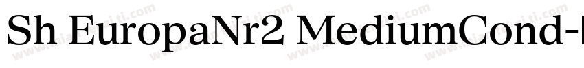 Sh EuropaNr2 MediumCond字体转换